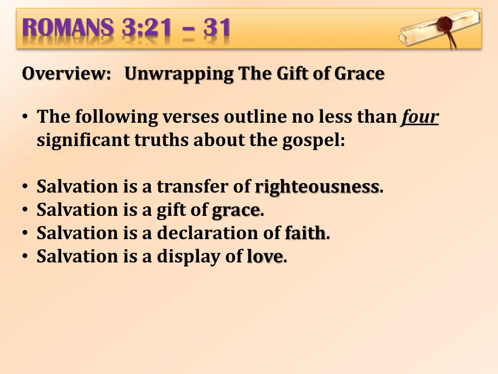 romans 3 21 31 8