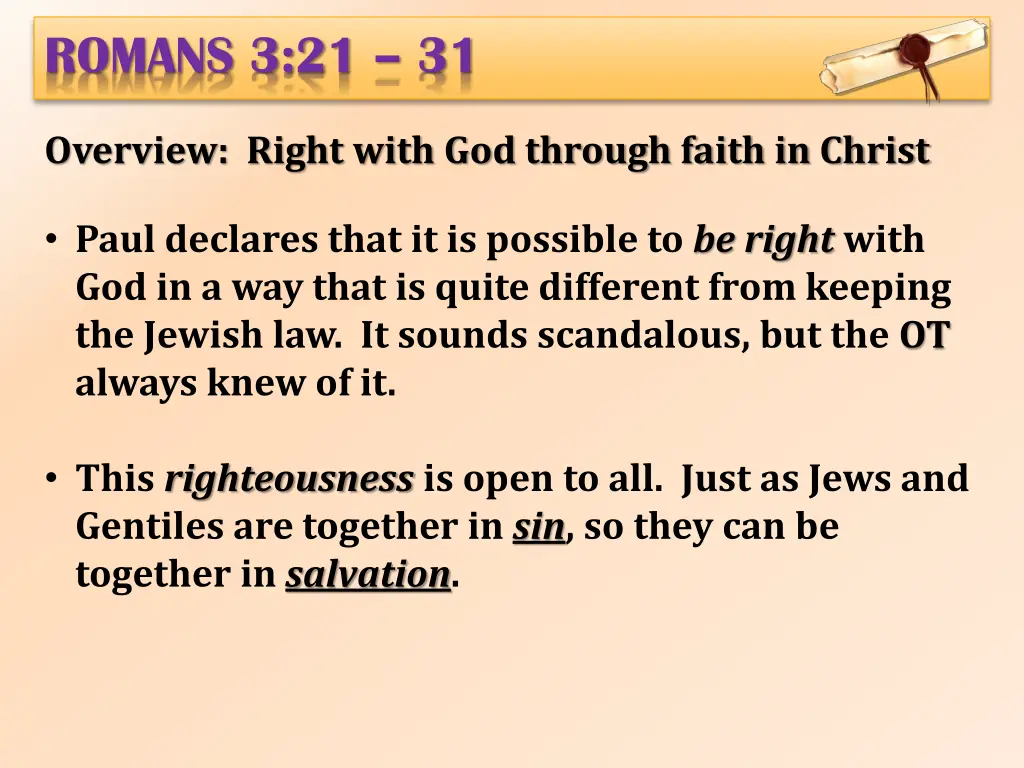 romans 3 21 31
