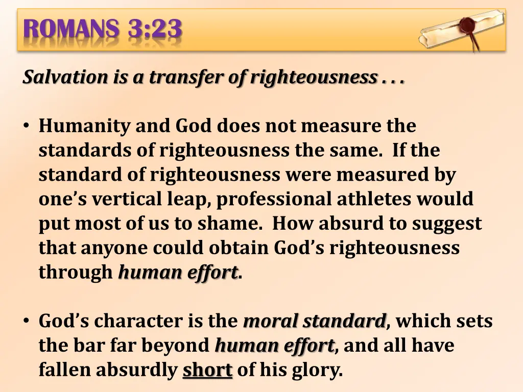romans 3 23 1