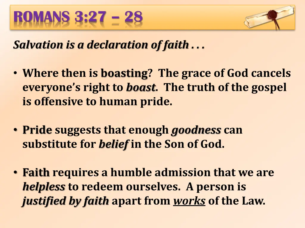 romans 3 27 28 1