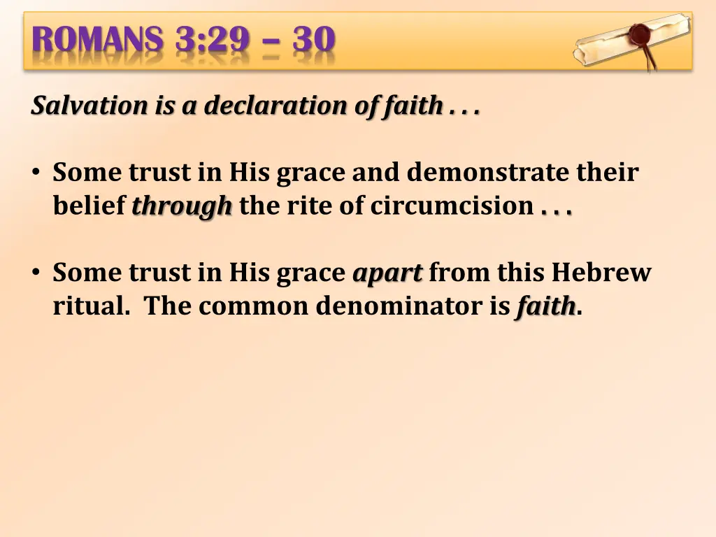 romans 3 29 30 2