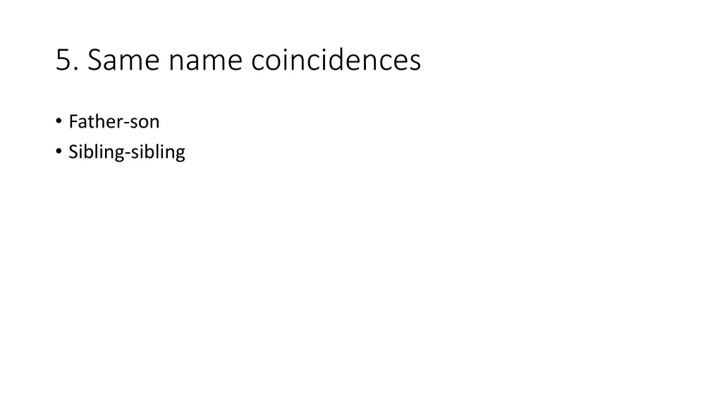 5 same name coincidences