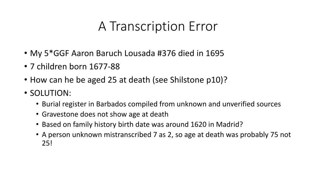 a transcription error