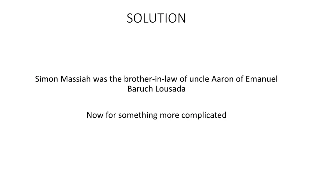 solution
