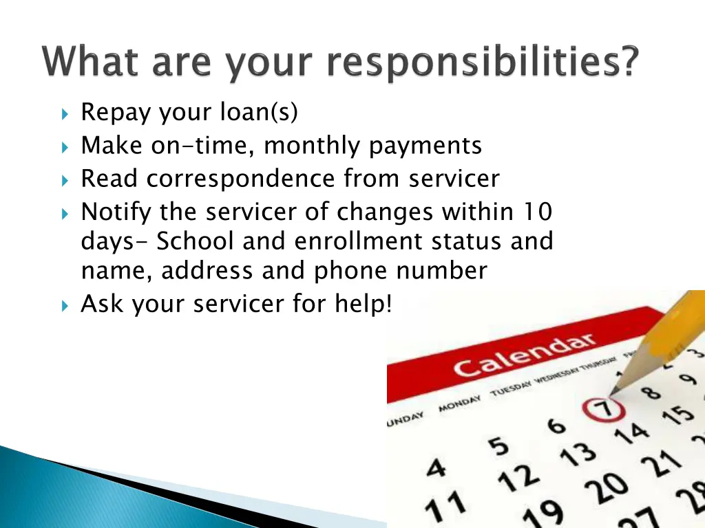 repay your loan s make on time monthly payments