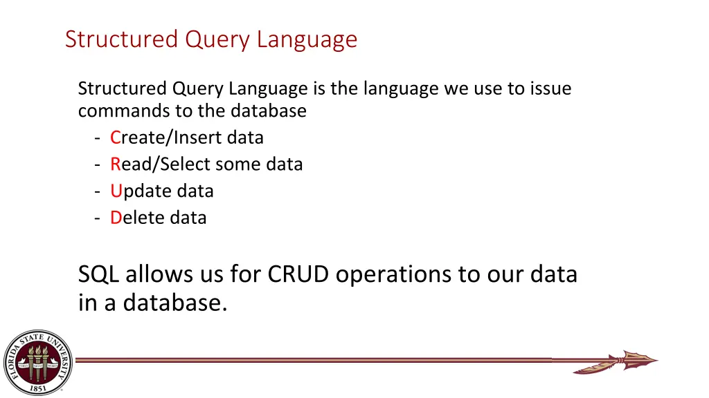 structured query language
