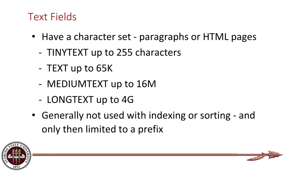 text fields