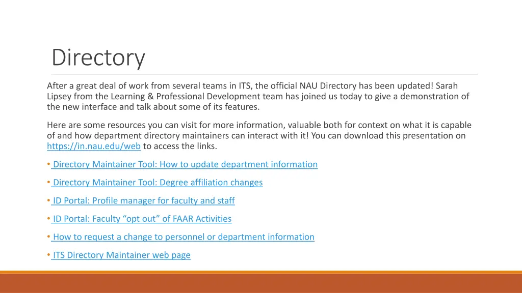directory