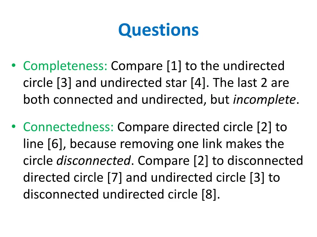 questions