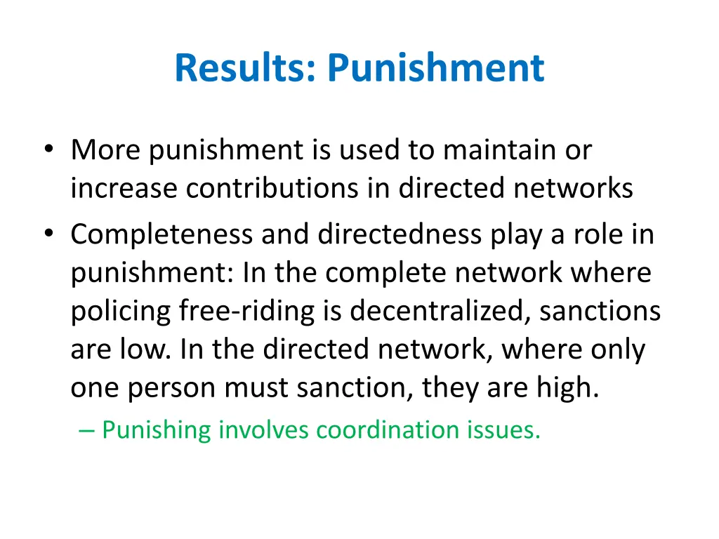 results punishment