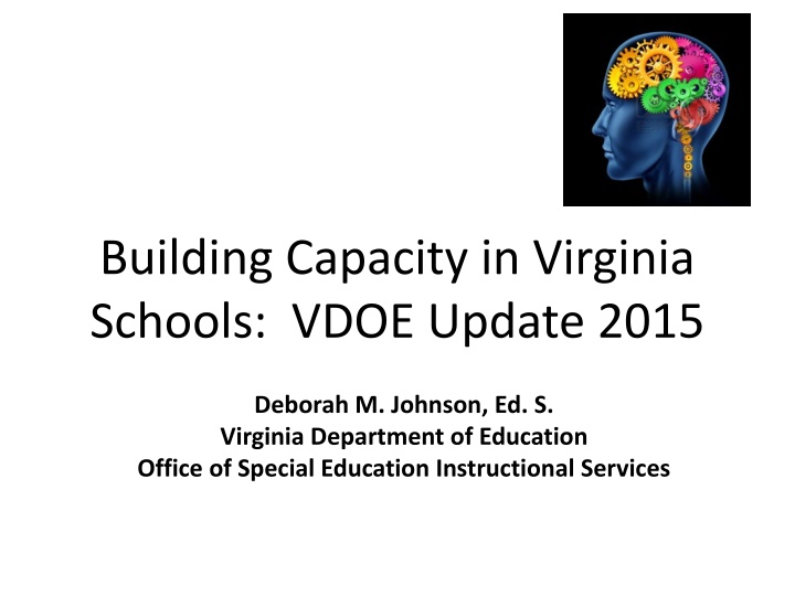 building capacity in virginia schools vdoe update