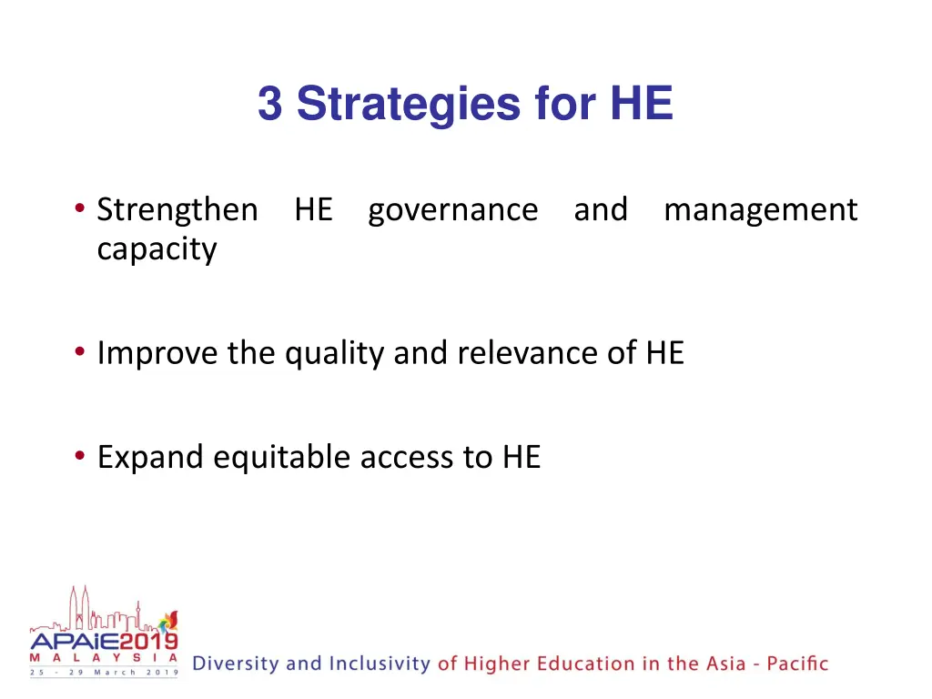 3 strategies for he
