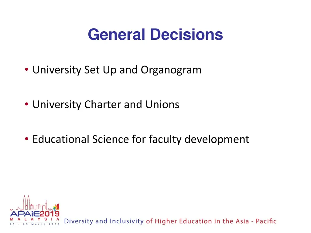 general decisions