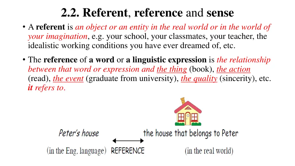 2 2 referent reference and sense a referent
