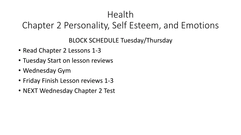 health