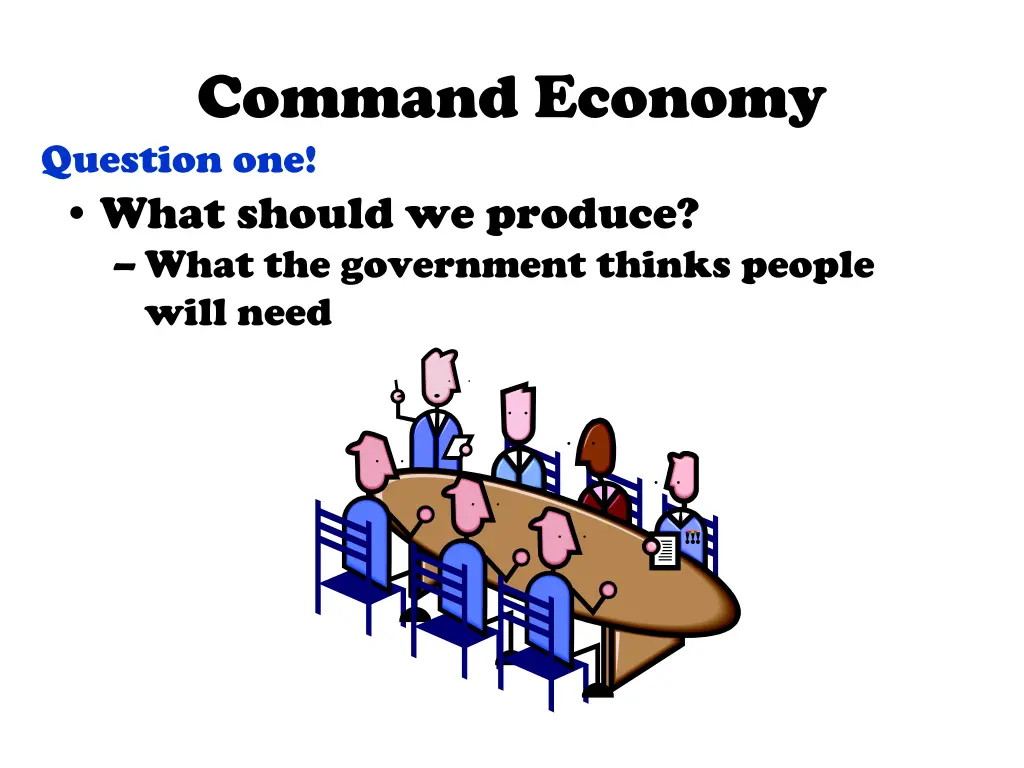 command economy question one
