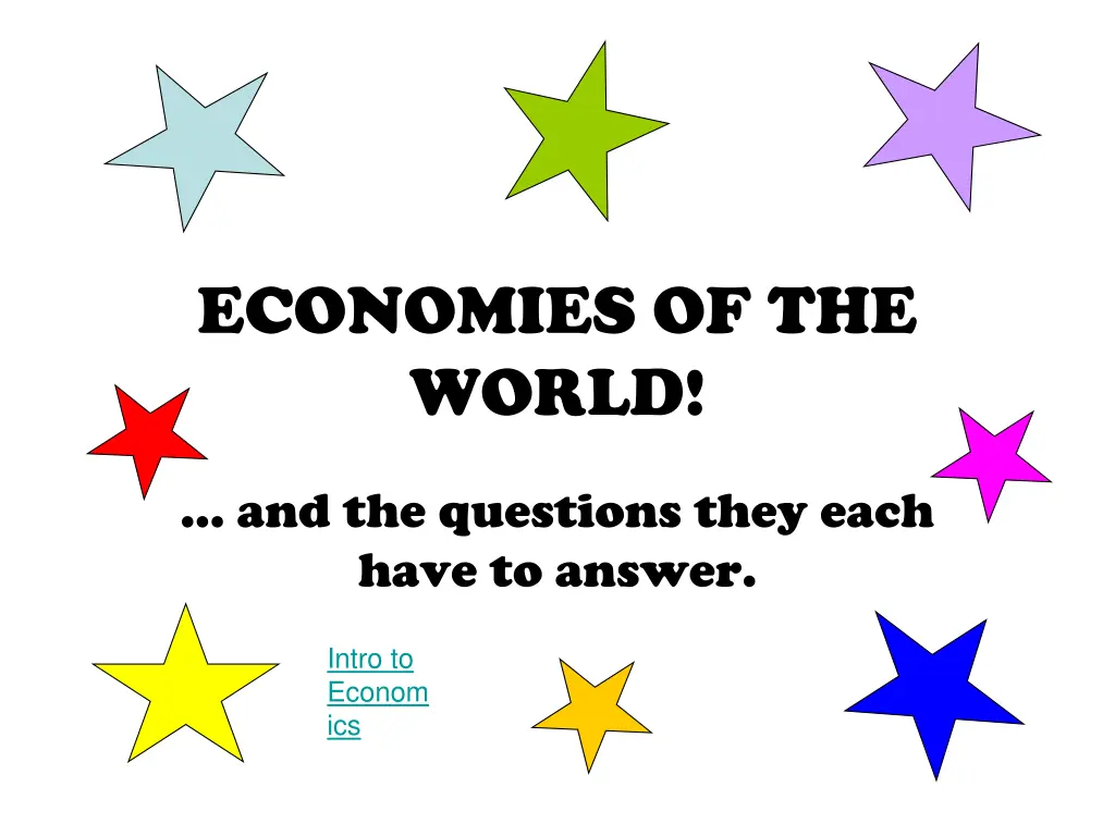 economies of the world