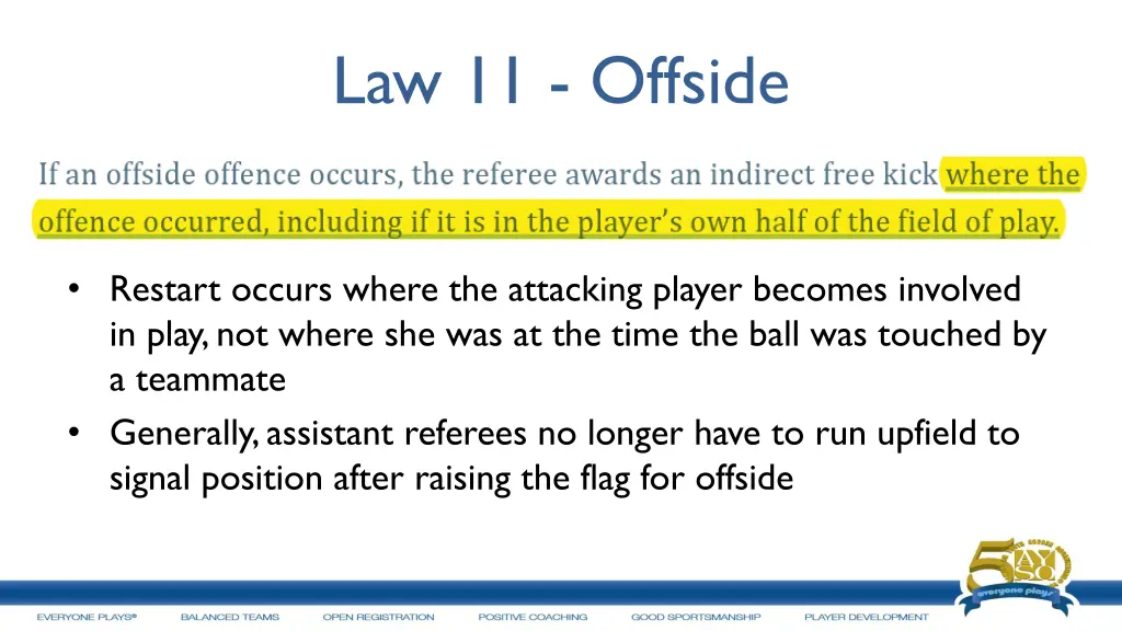 law 11 offside