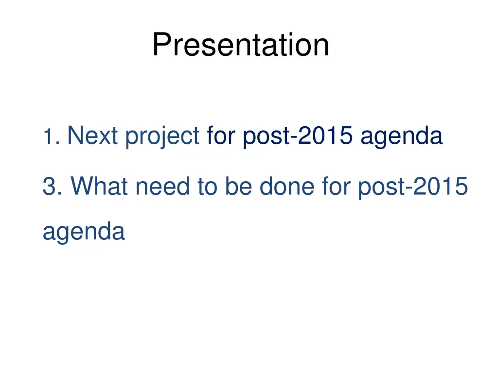 presentation