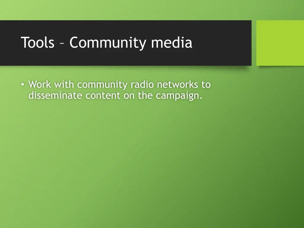 tools community media