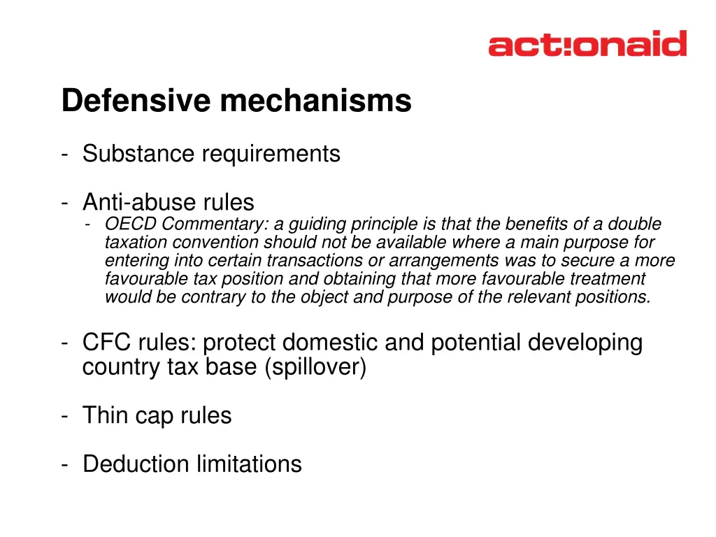 defensive mechanisms