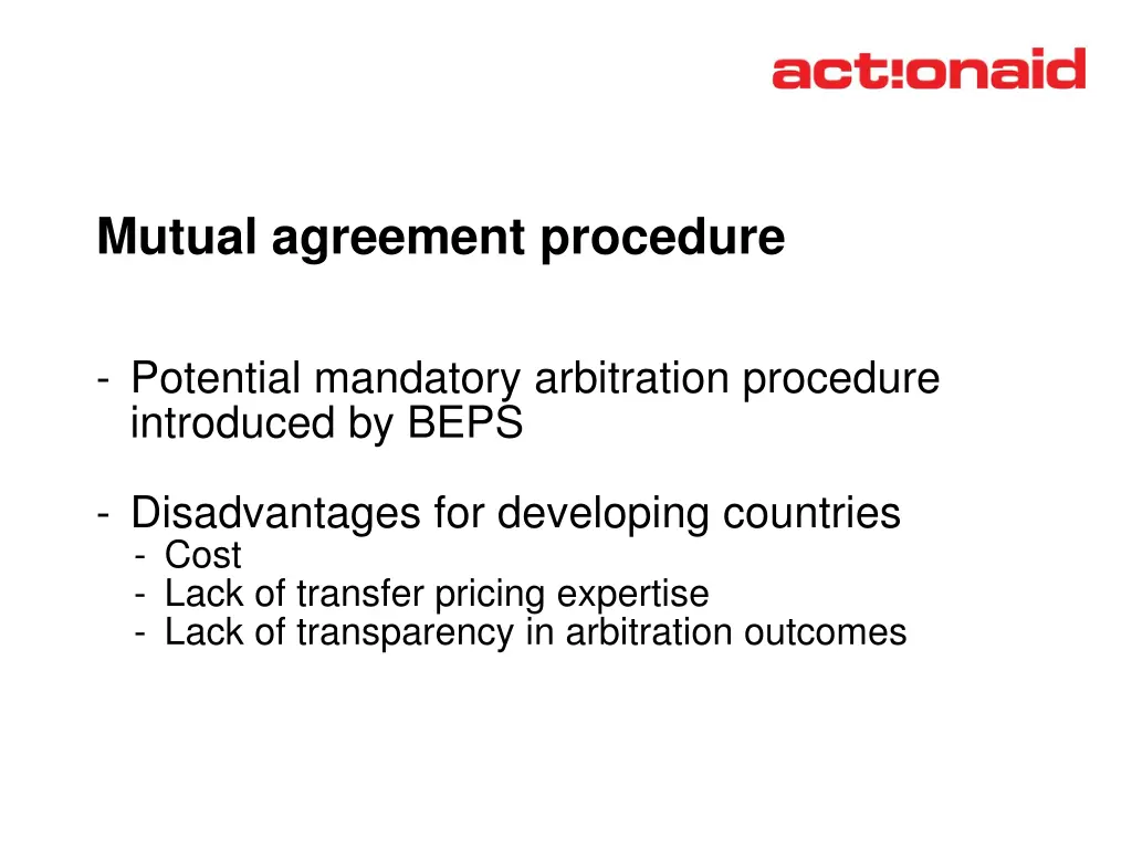 mutual agreement procedure