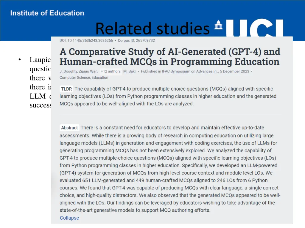related studies