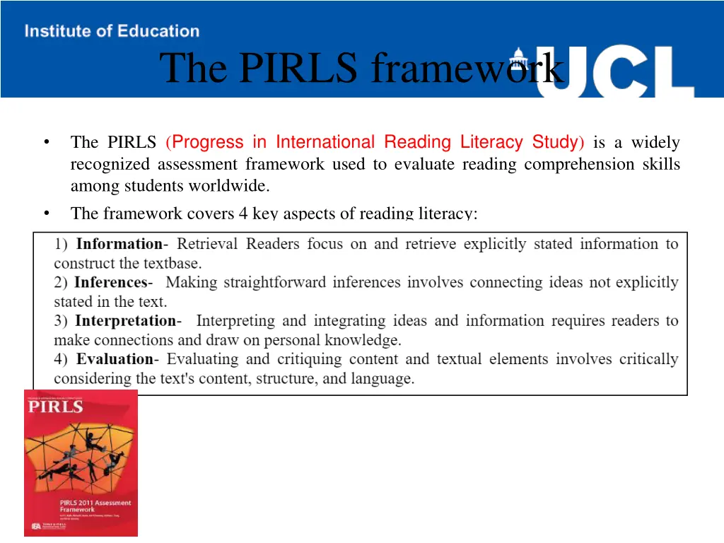 the pirls framework