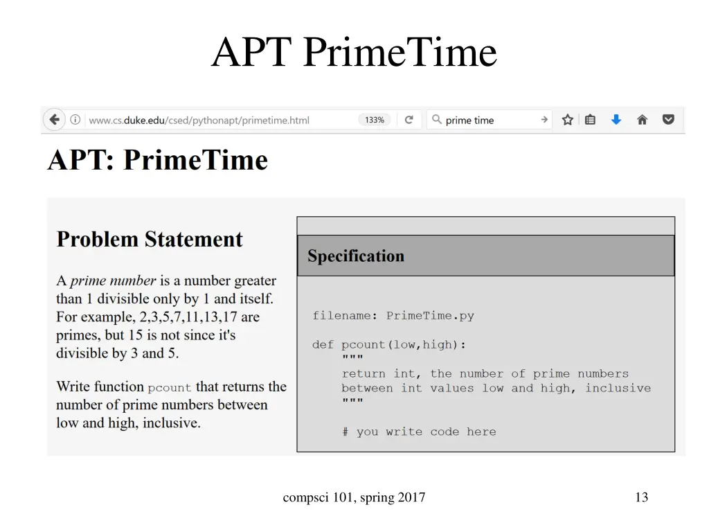 apt primetime