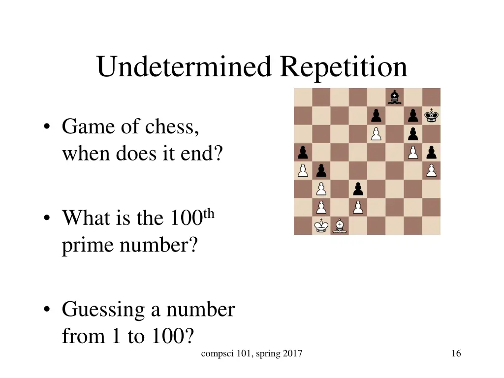 undetermined repetition