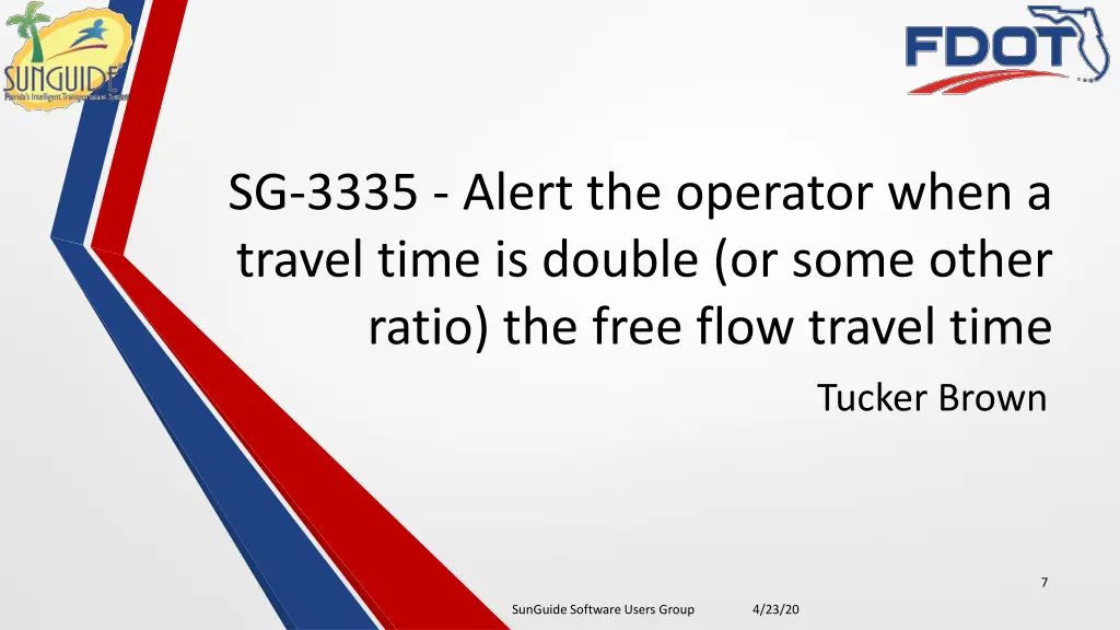 sg 3335 alert the operator when a travel time