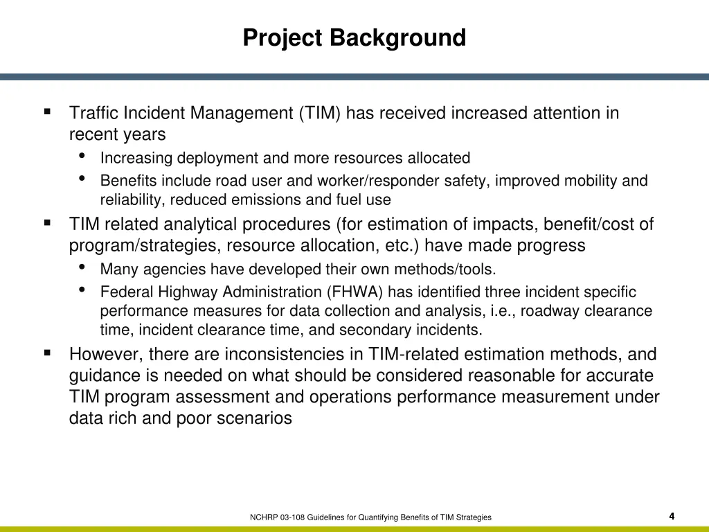 project background