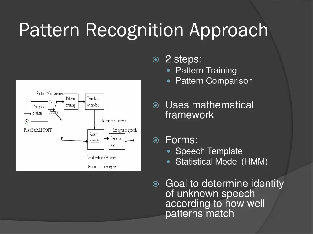 pattern recognition approach