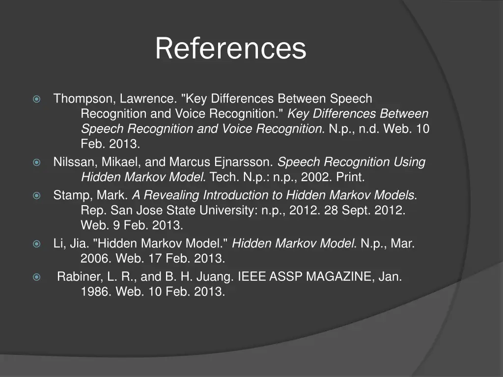 references