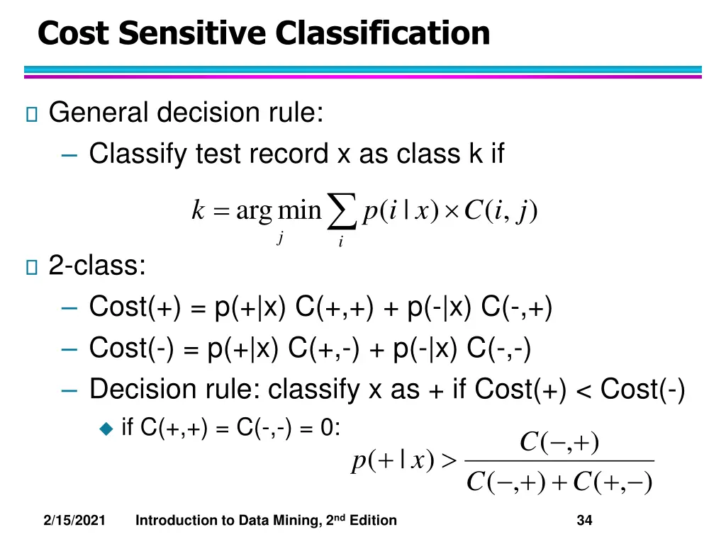 cost sensitive classification 1