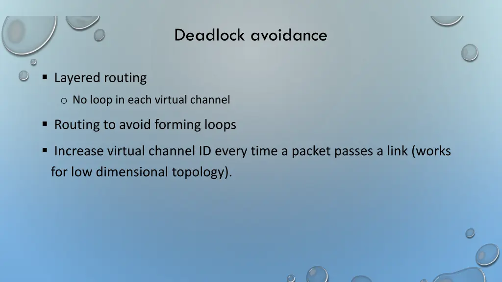deadlock avoidance