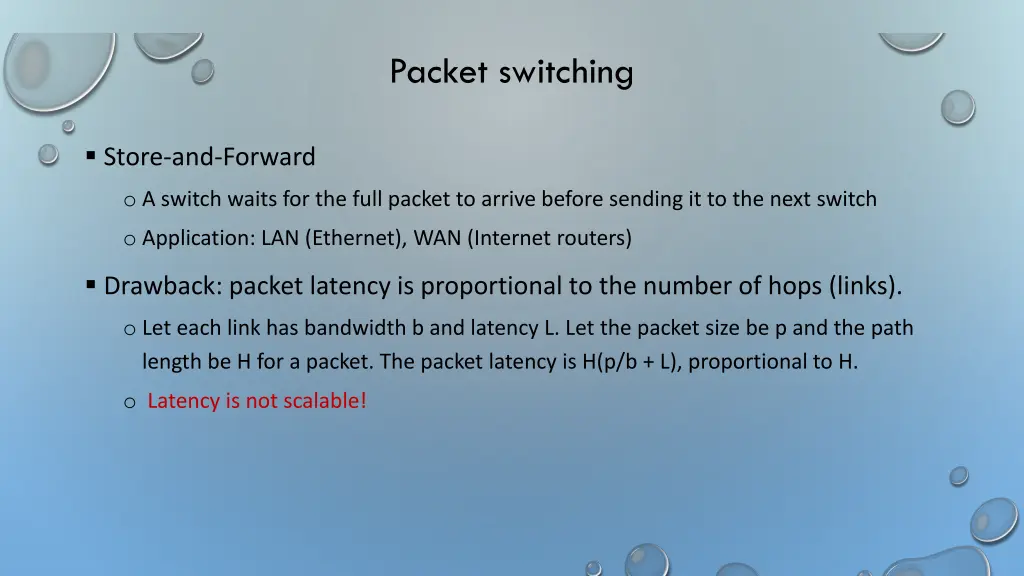 packet switching