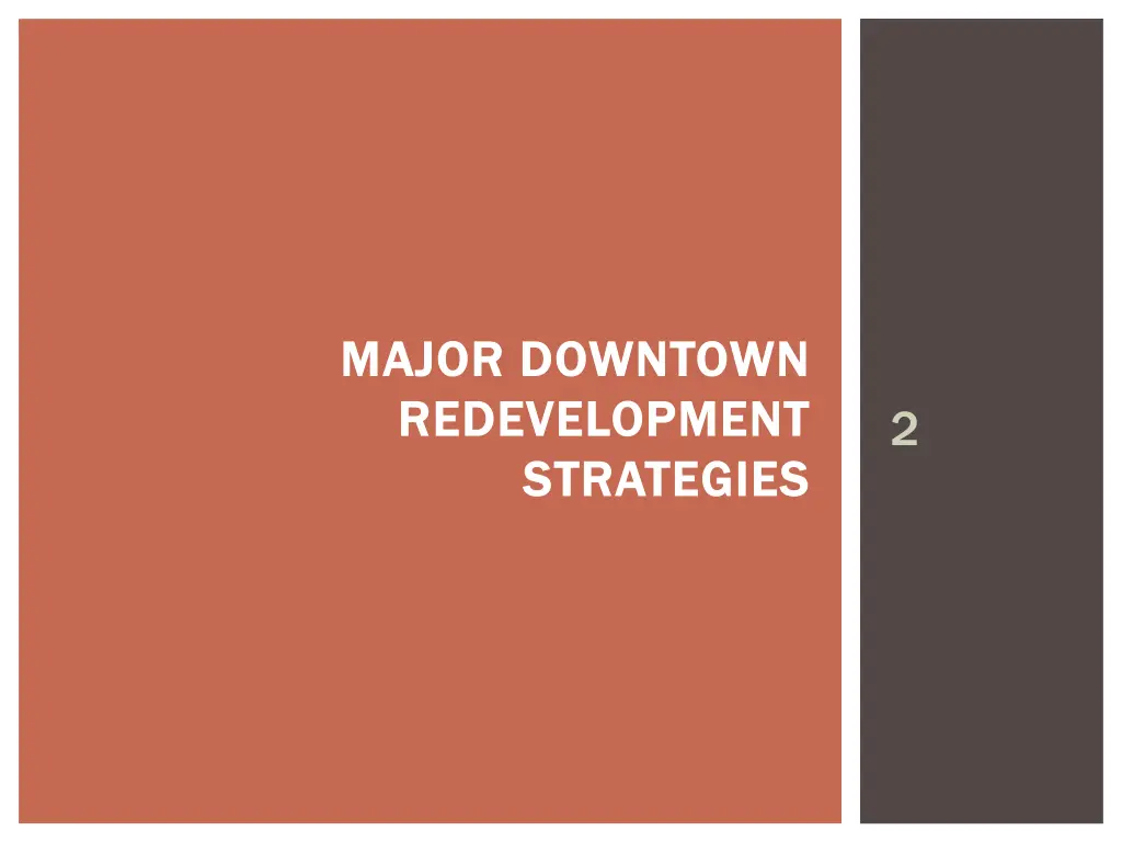 major downtown major downtown redevelopment