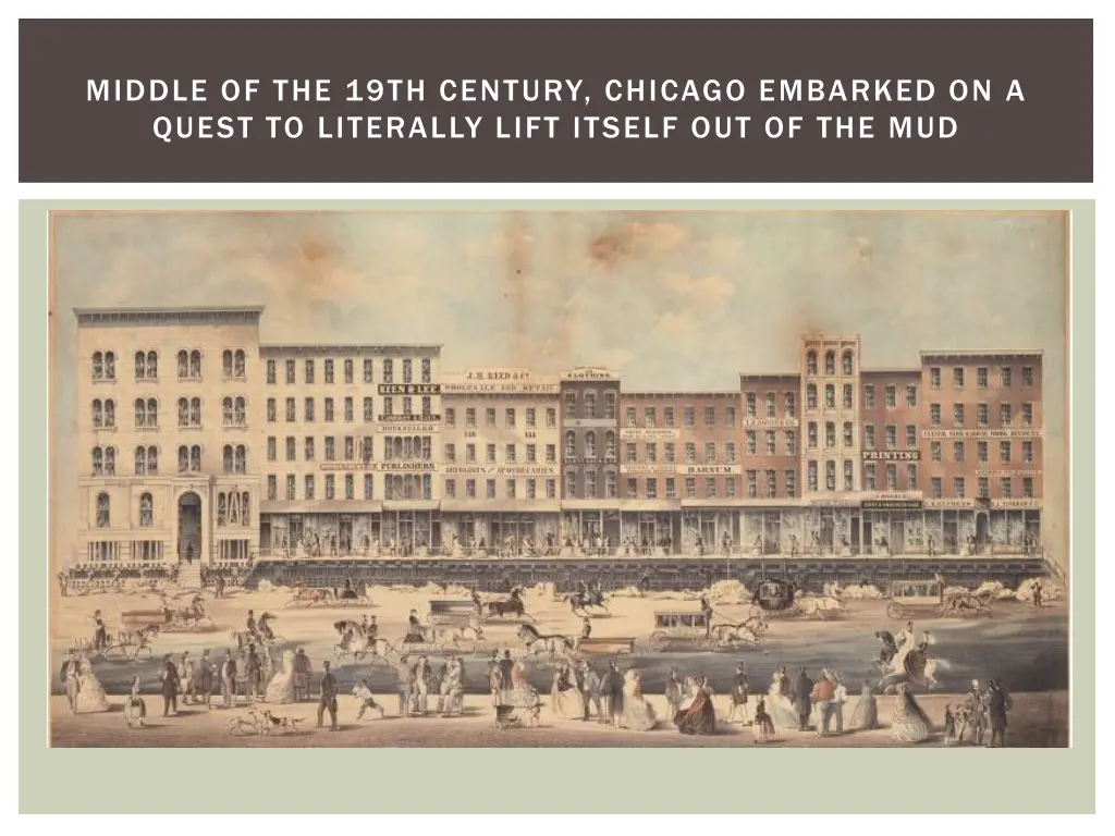 middle of the 19th century chicago embarked