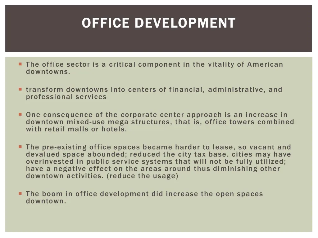 office office development development