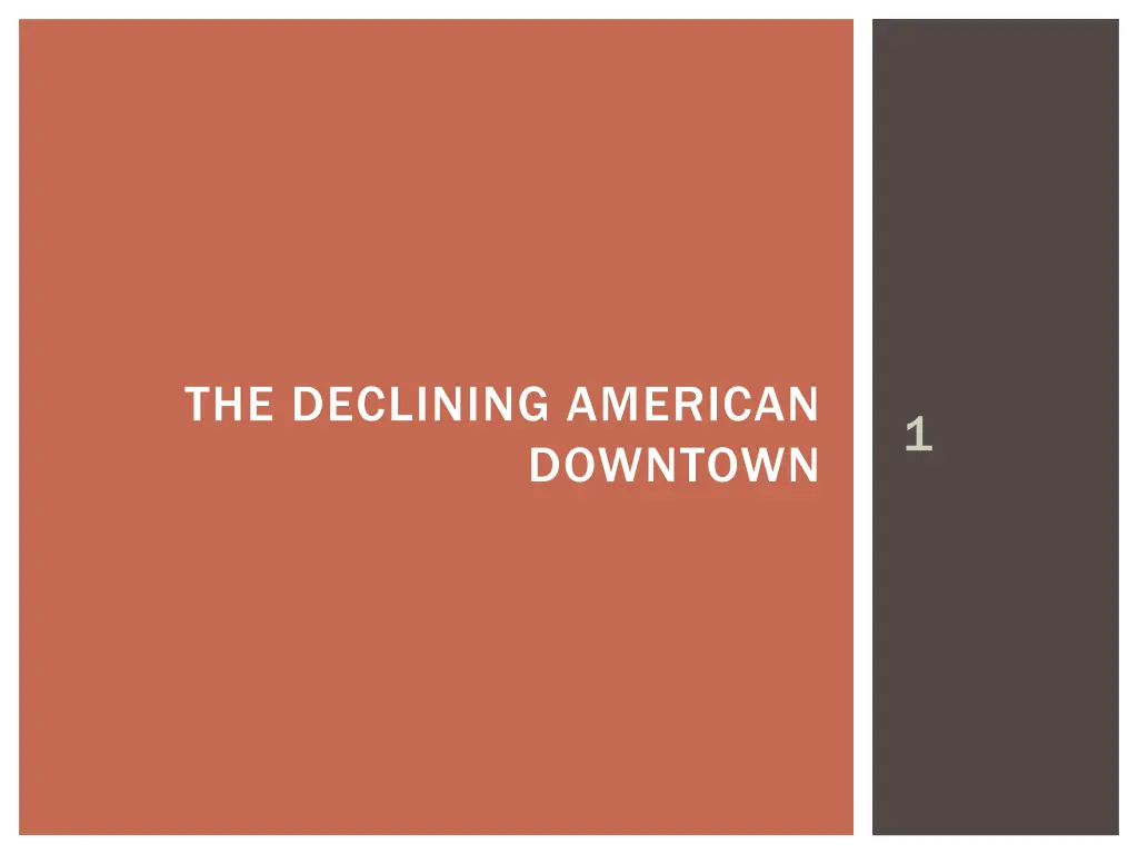 the declining american
