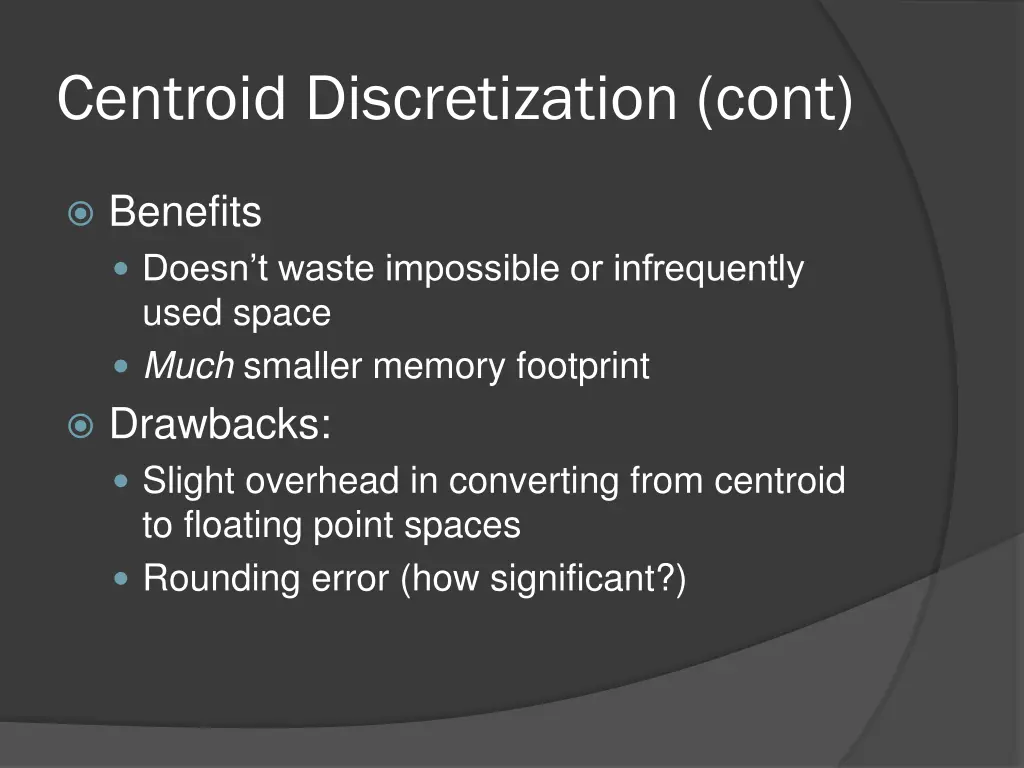 centroid discretization cont 1