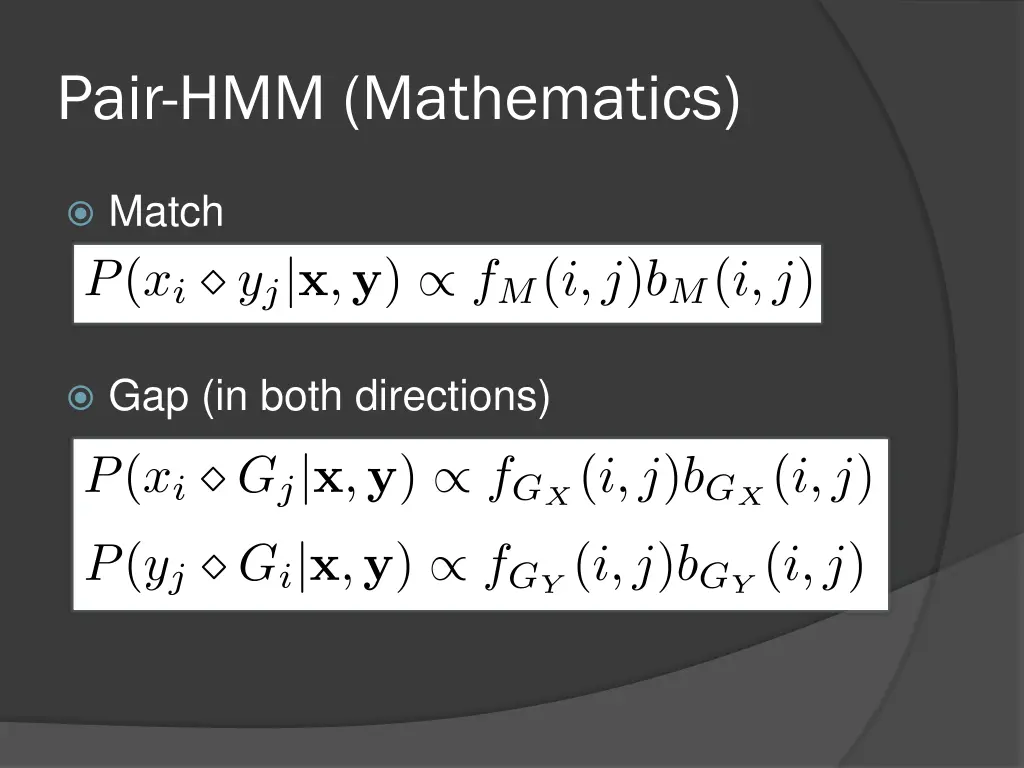 pair hmm mathematics