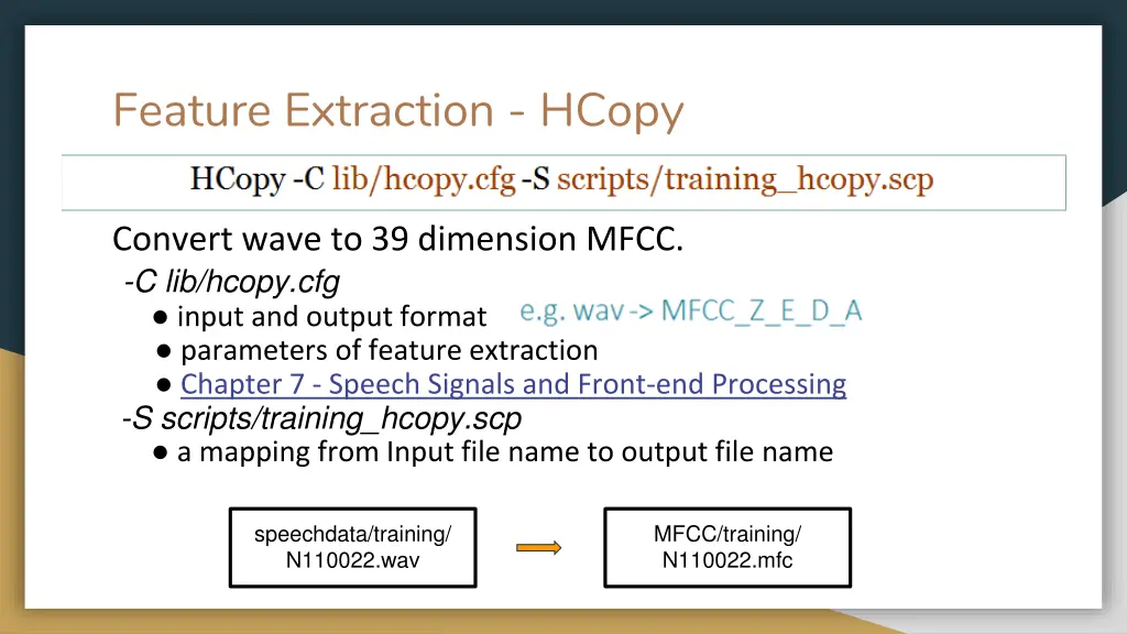 feature extraction hcopy