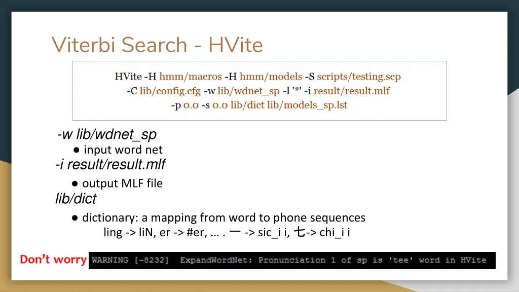 viterbi search hvite
