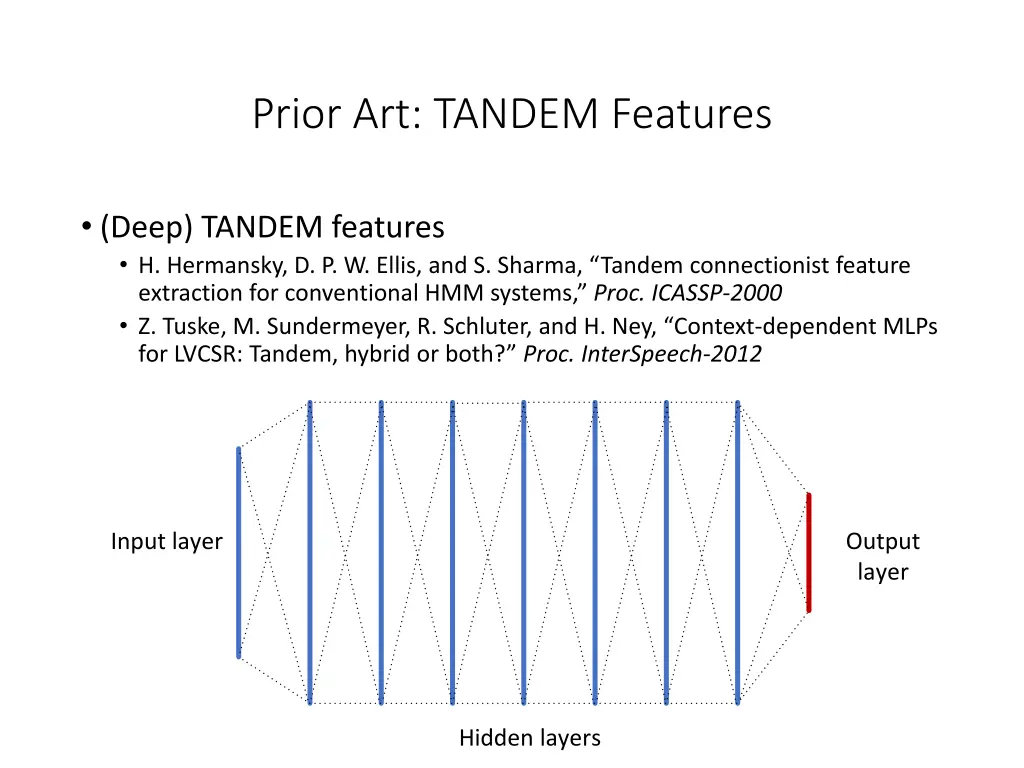 prior art tandem features