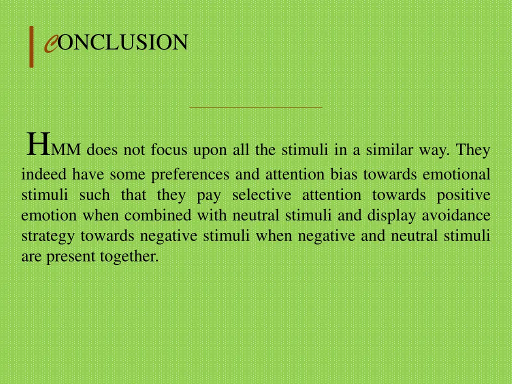 c onclusion