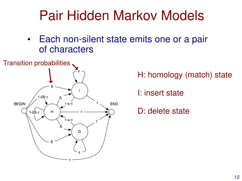 pair hidden markov models