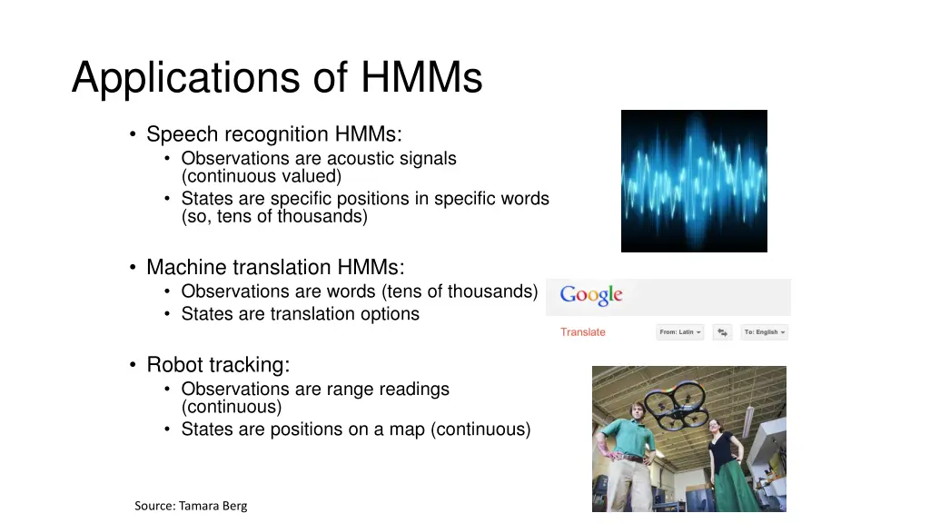 applications of hmms