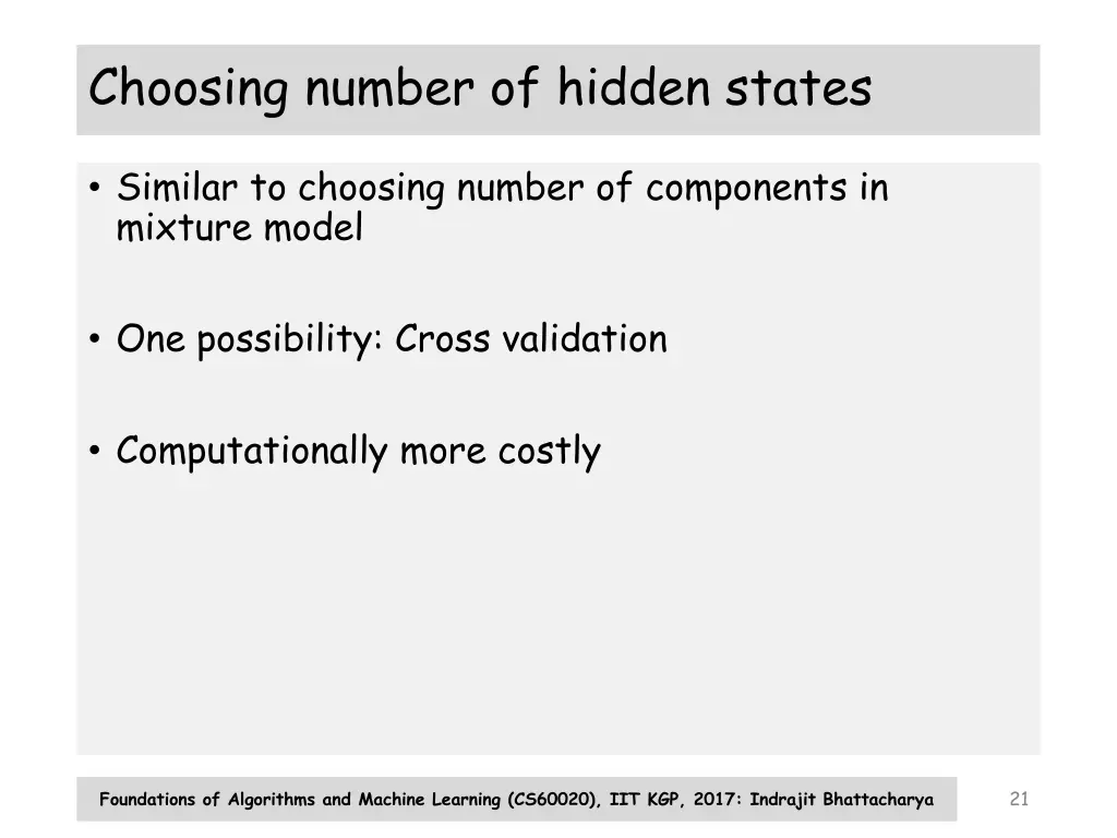 choosing number of hidden states